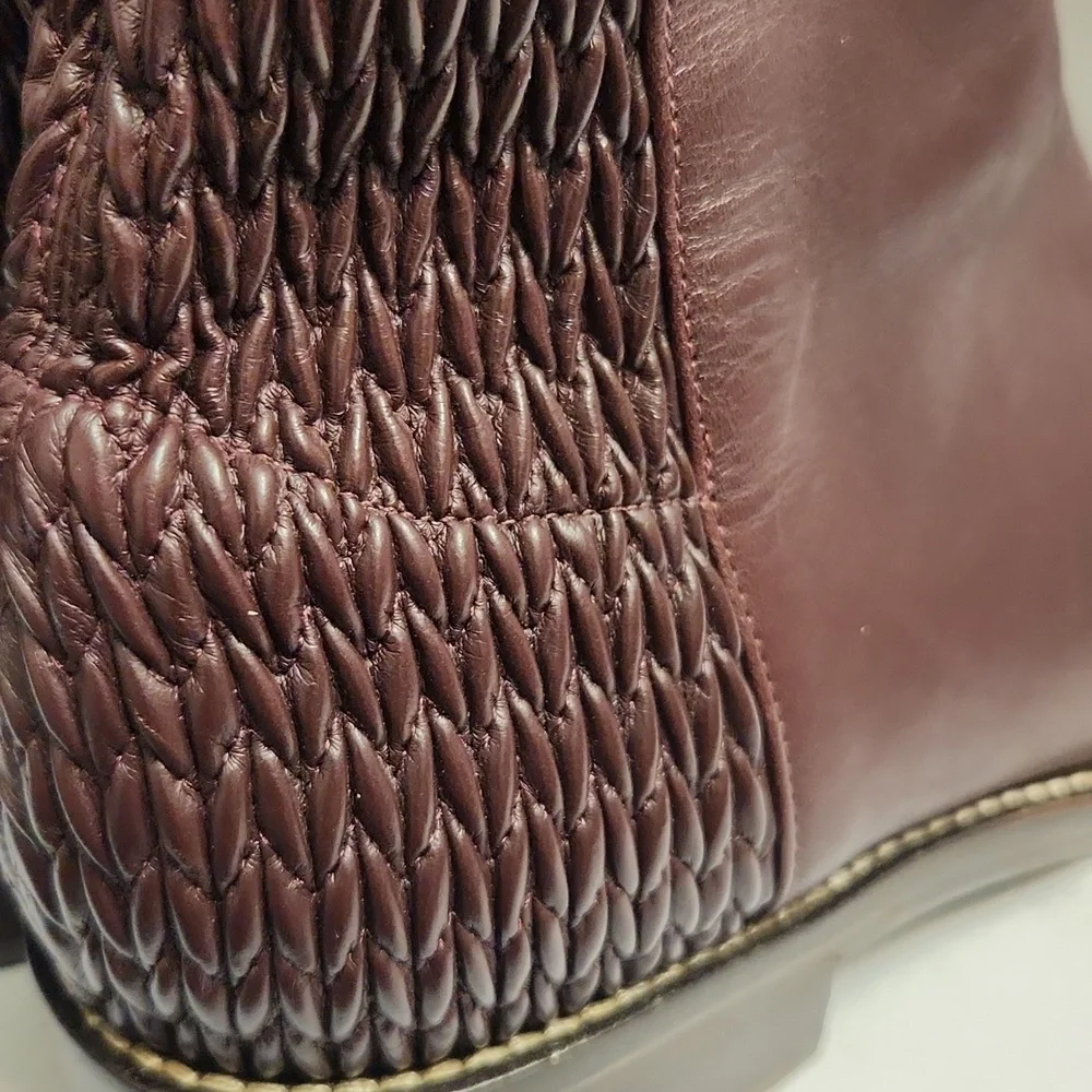 Cole Haan Grand Lexi Grand Stretch Leather Stap Riding Boots (W Size 7.5)
